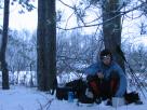 Kyle Pickering and Bobby McDowell walking across Canada